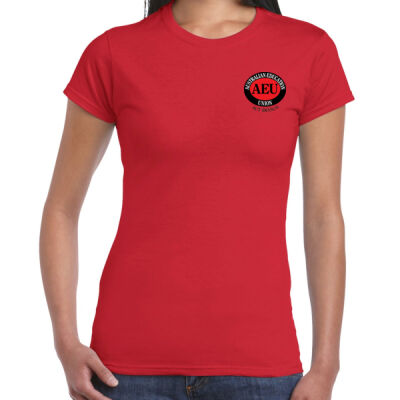 AEU ACT Branch - Women's 'Gildan' Slim T-Shirt Thumbnail