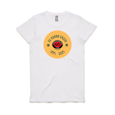 50 Years Union AEU Logo - Women's Maple Tee Thumbnail